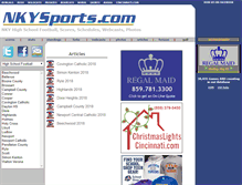 Tablet Screenshot of northernkentuckysports.com